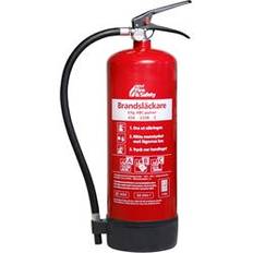 NEXA Brandsläckare 13416, 6 kg ABC-pulver, 43A 233BC - Röd pulversläckare på 6 kg, effektivitetsklass 43A 233BC