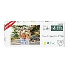 Eco by Naty Baby Windeln Pants - umweltfreundliche Premium-Bio Höschenwindeln aus pflanzenbasierten Materialien, sehr saugfähig und frei von gefährlichen Chemikalien (Größe 4) | 108 Stück (3er Pack)