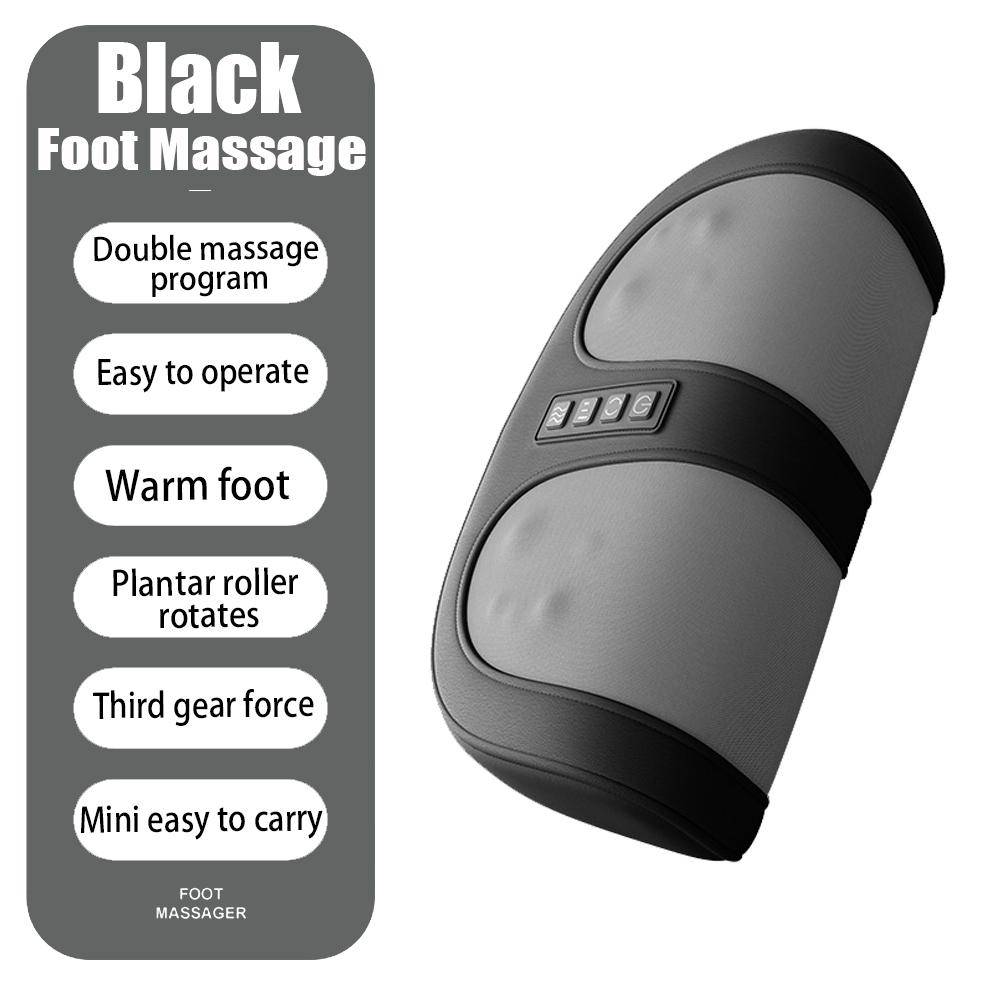 Bärbar Varm Kompress Elektrisk Fotmassager Fotmaskiner Shiatsu Djup Kroppskramande Rulle Finger Handled Arm Fot Ben Massager US Plug