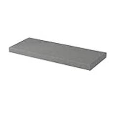 Wangle Tjockare långa sittdynor, fönsterbräda bänk soffa soffa stol kudde dyna möbler matta avtagbar soffdyna 2 3 sittplatser för trädgård gunga uteplats middag, 170 x 45 x 5 cm, grå