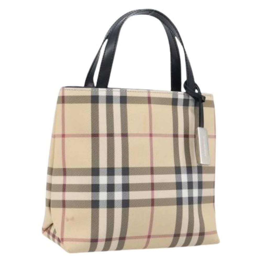 Burberry Vintage Pre-owned Hand Bag - Vintage - Dame - Beige - ONE SIZE - Læder