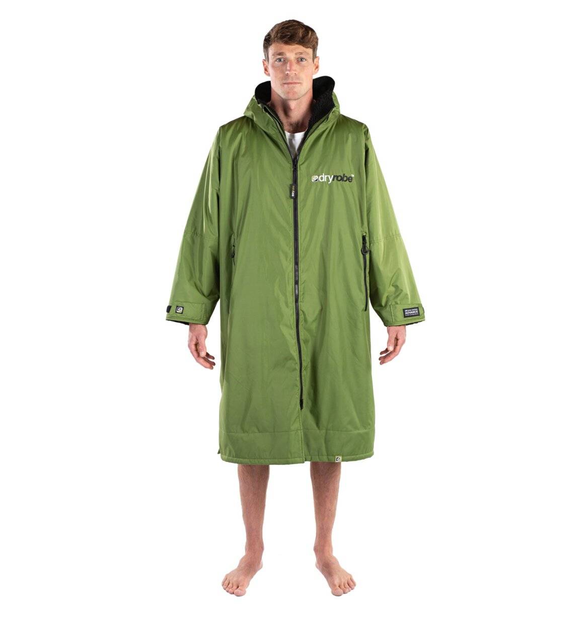 Dryrobe advance long sleeve poncho | voksne | forest green/black.