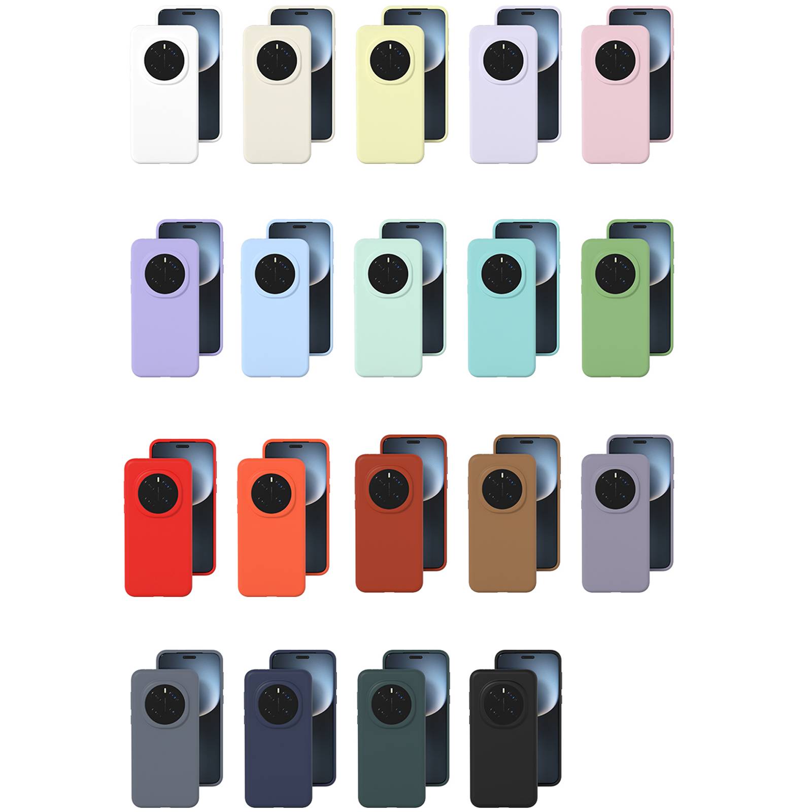 Shockproof Soft Liquid Silicone Phone Case For Honor Magic 8 7 Magic 6 Pro Magic 4 5 Skin Fleece Protection Cover Retail Package