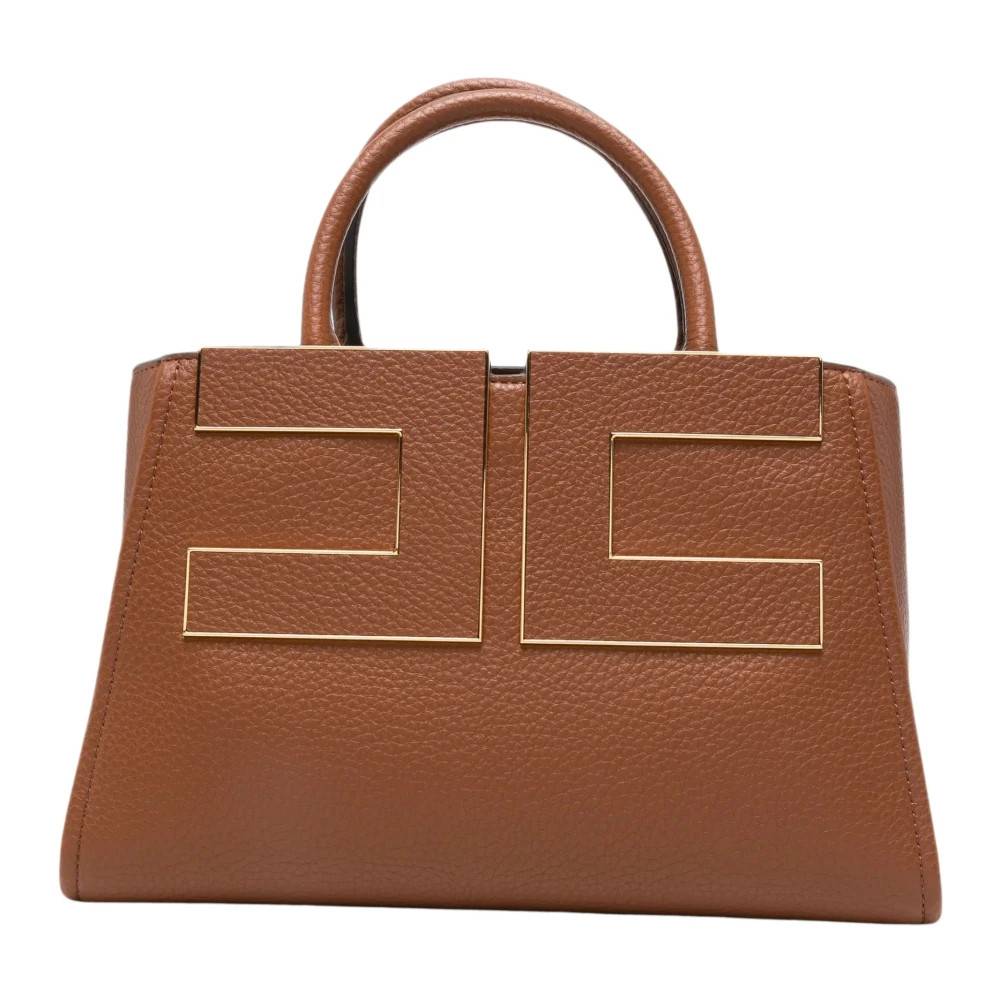 Elisabetta Franchi Tote Taske - Tasker - Dame - Brun - ONE SIZE - Læder