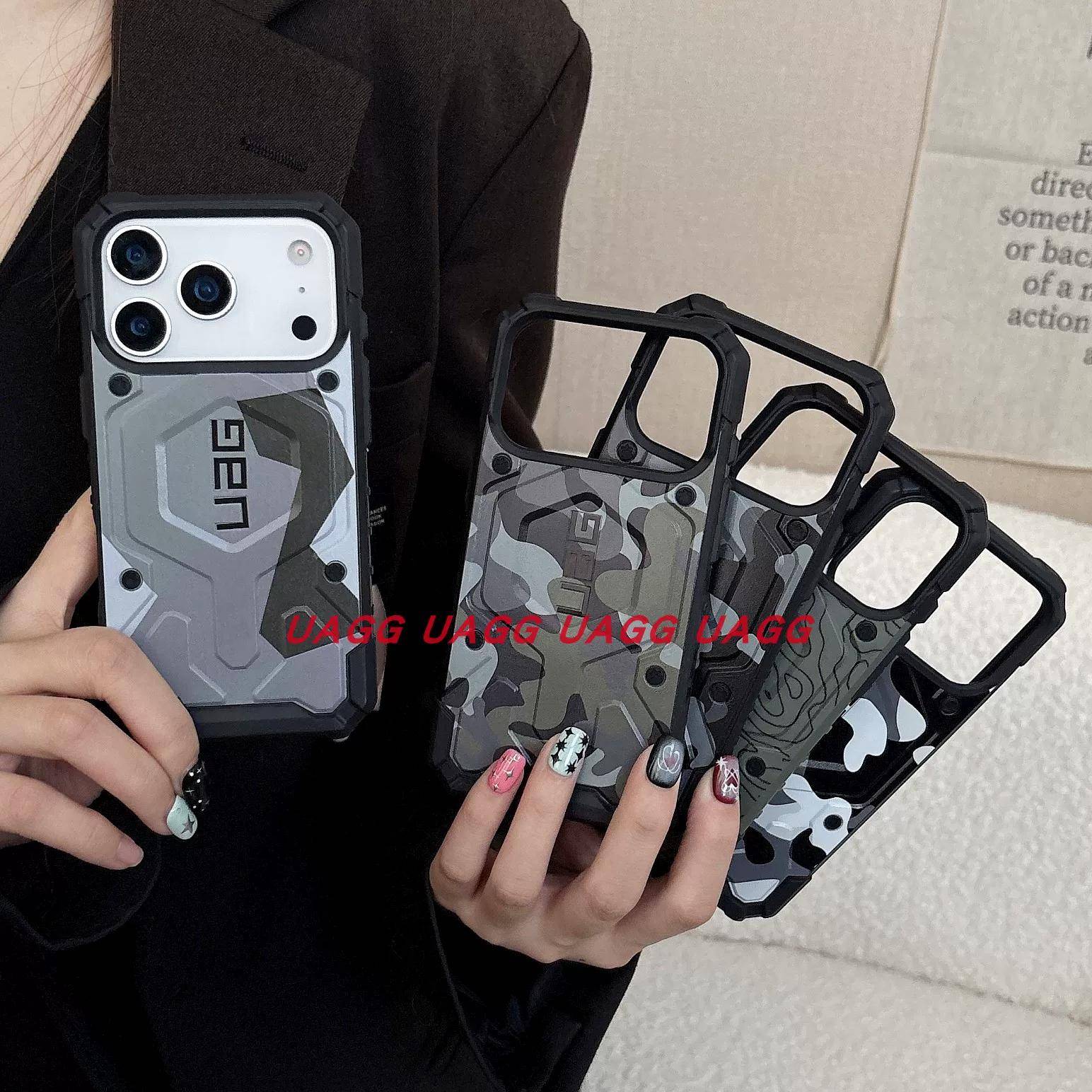 Nytt Defender Armor PathFinder för MagSafe-fodral för Apple iPhone 17 Pro Max 16 15 14 13 UAG Stöttåligt Starkt Magnetiskt Telefonfodral