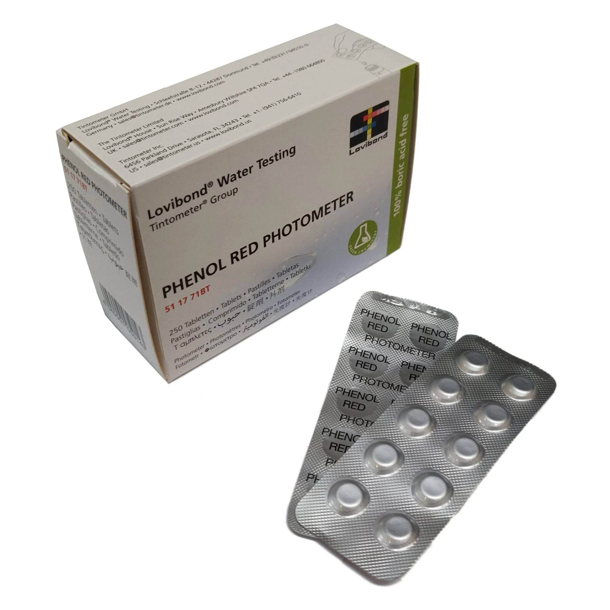 pHenol Red tabletter, pH (Photometer) - 10.