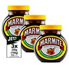 Marmite Yeast Extract Original 3 x 250 g (750 g) – kryddigt pålägg, jästextrakt