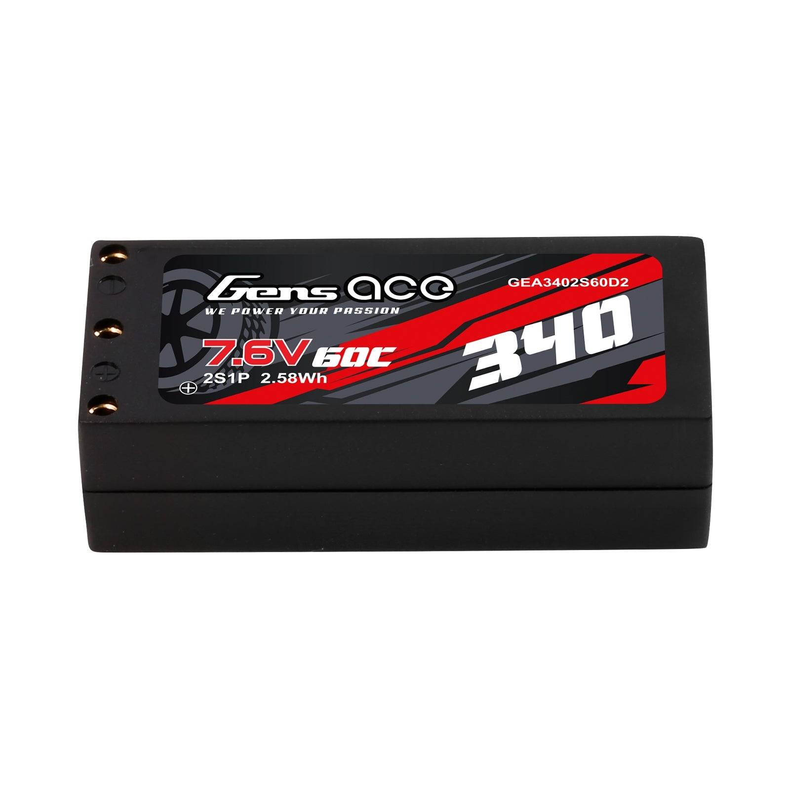 Gens 2s 340mAh - 60C - Gens Ace Redline 2.0 HV XT60