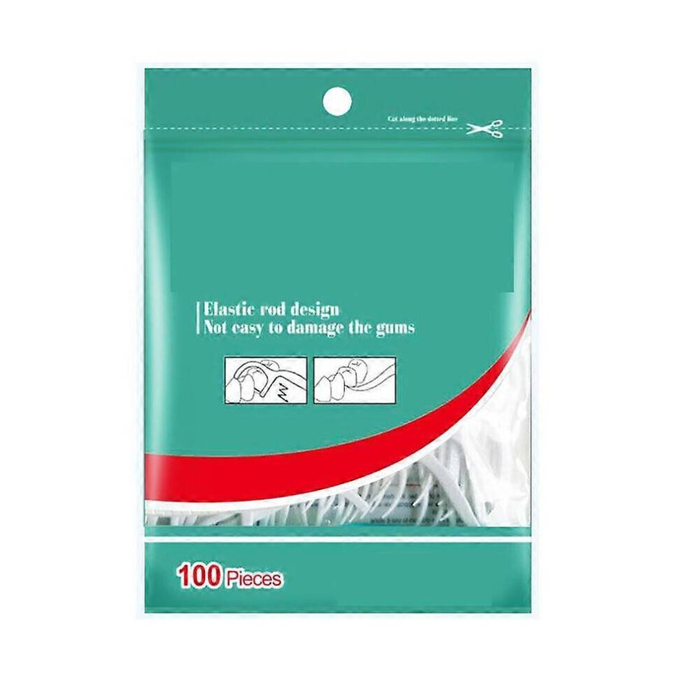 Dww - A pack of 100 dental floss sticks, zip-lock bag of dental floss sticks