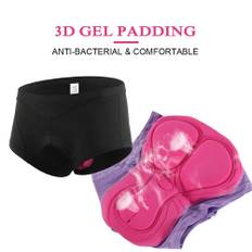 Lixada Cykelunderkläder för kvinnor 3D Gel Vadderade Cykelbyxor MTB Cykel Cykel Underkläder Shorts XL violett