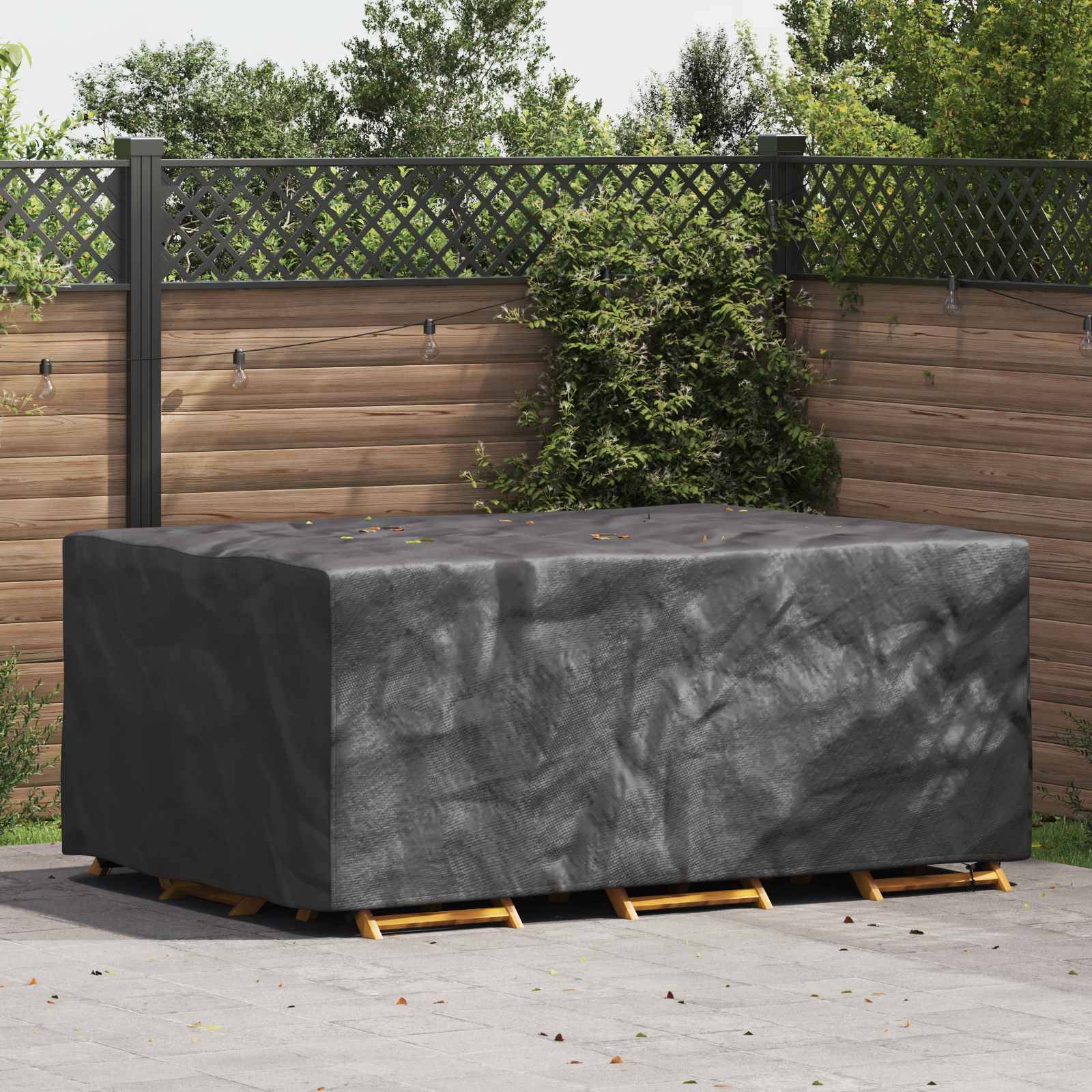 vidaXL Möbelöverdrag Enfärgad Svart 210 x 130 x 70 cm 420D