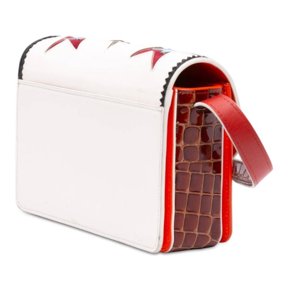 Christian Louboutin Vintage Crossbody Bag Stl.  - White (L 15cm x W 20cm x D 6cm)