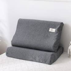 Örngott av minnesskum 30 x 50/40 x 60cm enkel stil 100% örngott i bomull rektangel mjuka kuddfodral tvättad bomull - Mörkgrå / 40 x 60cm 1st