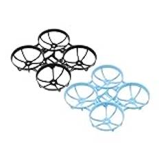 BETAFPV 2 st Meteor 75 Pro borstlös Whoop Frame | Triangel bilateral stretchstrukturell motorhållare hål | Storare Lipo-batteriplats för 45 mm propellers 550 mAh 1S Lipo 0802SE 1102-seriens motorer