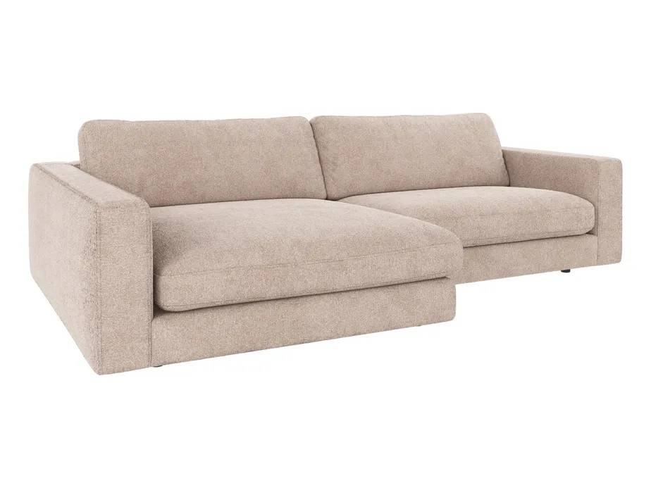 Rowico Home Duncan 3-sitssoffa med schäslong V Ljusbeige (Greg 3) 258 x 150 x 78 cm