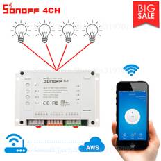 Sonoff 4CH Wifi Smart Switch Fungerer med Google Home