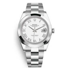 Rolex Herrklocka 126300-0015 Datejust 41 Vit/Stål Ø41 mm