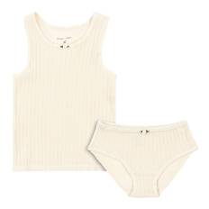 Konges Sløjd Undertøj - Rib - Papin - Antique White  - Konges Sløjd - 5-6 år (110-116) - Undertøj