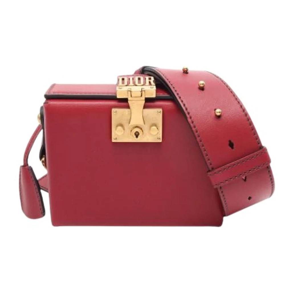 Dior Vintage Pre-owned Vintage Crossbody Taske - Vintage - Dame - Rød - ONE SIZE - Uld