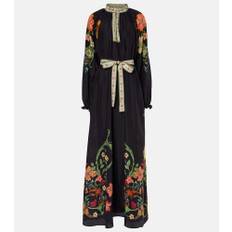 La DoubleJ Cerere floral silk voile maxi dress - multicoloured - XL