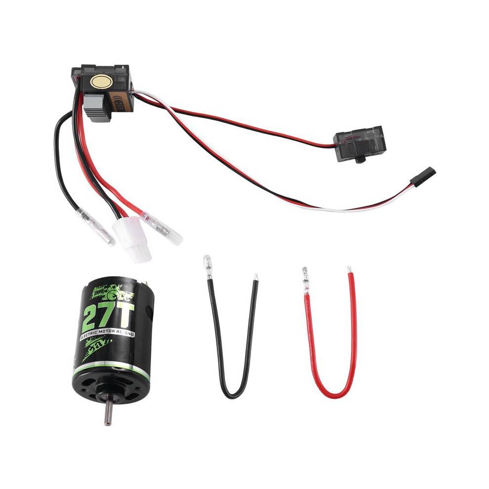 320A ESC + 540 Brushed Motor 27T for 1/10 RC Car Axial SCX10 90046 TRX4 D90 HSP Redcat HPI,2