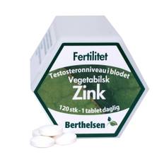 Berthelsen Vegetabilsk Zink 15 mg. - 120 stk.