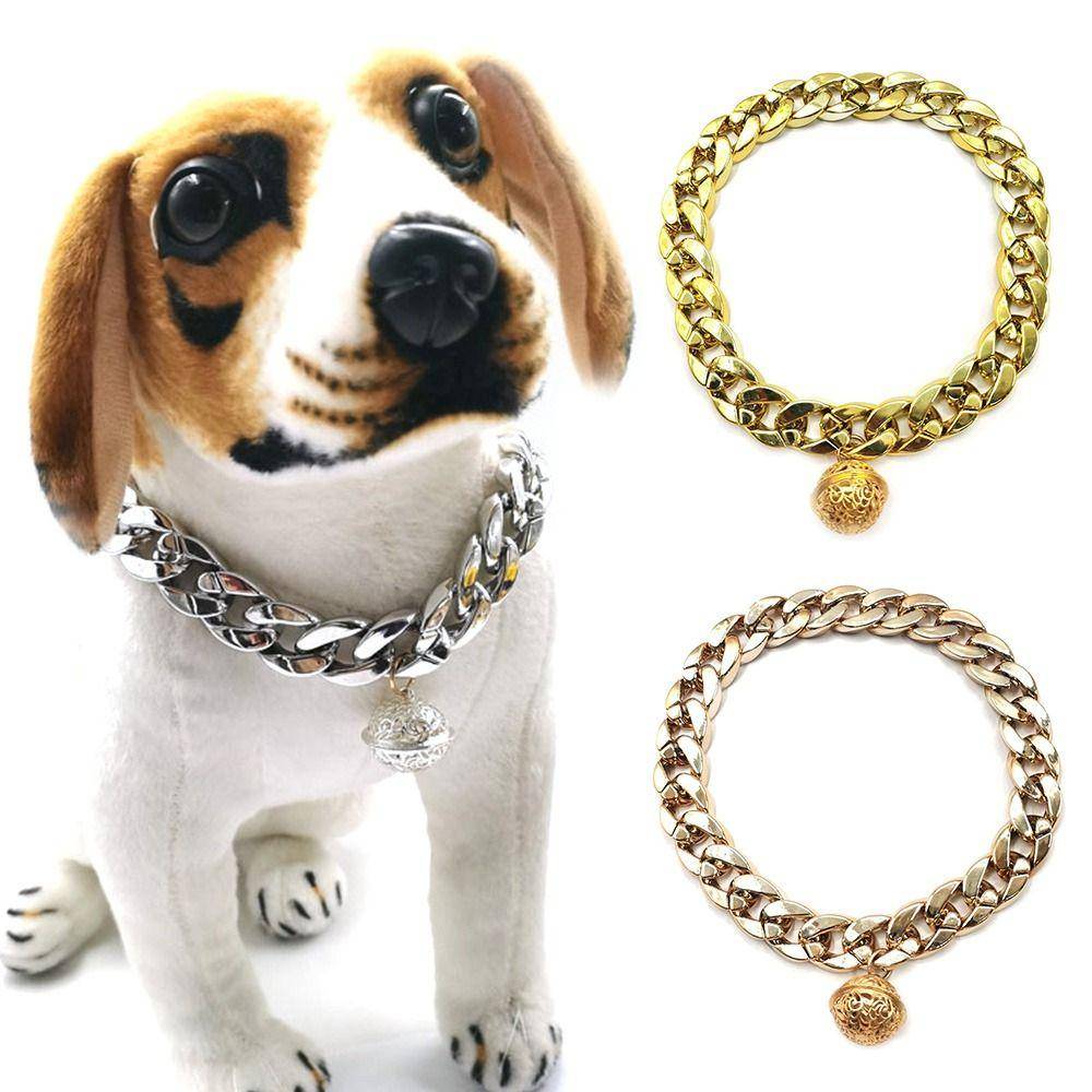 Mode Hundtillbehör KattillbehörL Kubansk Länk Bulldog Pitbull Halsband Husdjurshalsband Hundhalsband