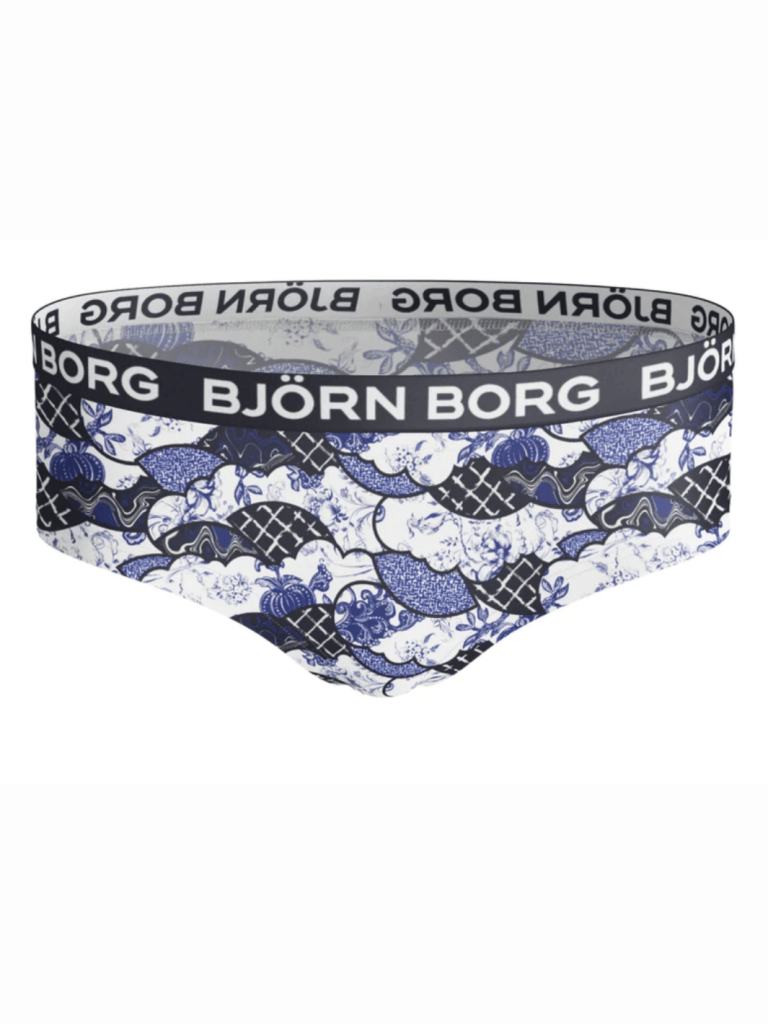 Blå Björn Borg 2-pack Pige Hipster - 146-152 / Blå / 95% Bomuld 5% Elastane