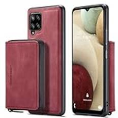 Phone Case Plånboksfodral med korthållare Compatible with Samsung Galaxy A42 5G, Magnetisk läder 2-IN-1 Avtagbart fodral, Plånboksfodral med dragkedja Stötsäkert skal Compatible with Samsung Galaxy A4