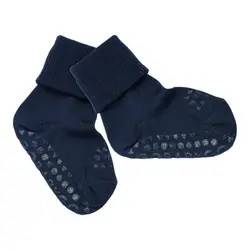 GOBABYGO Skridsikre Strømper -  Merino Uld - Midnight blue