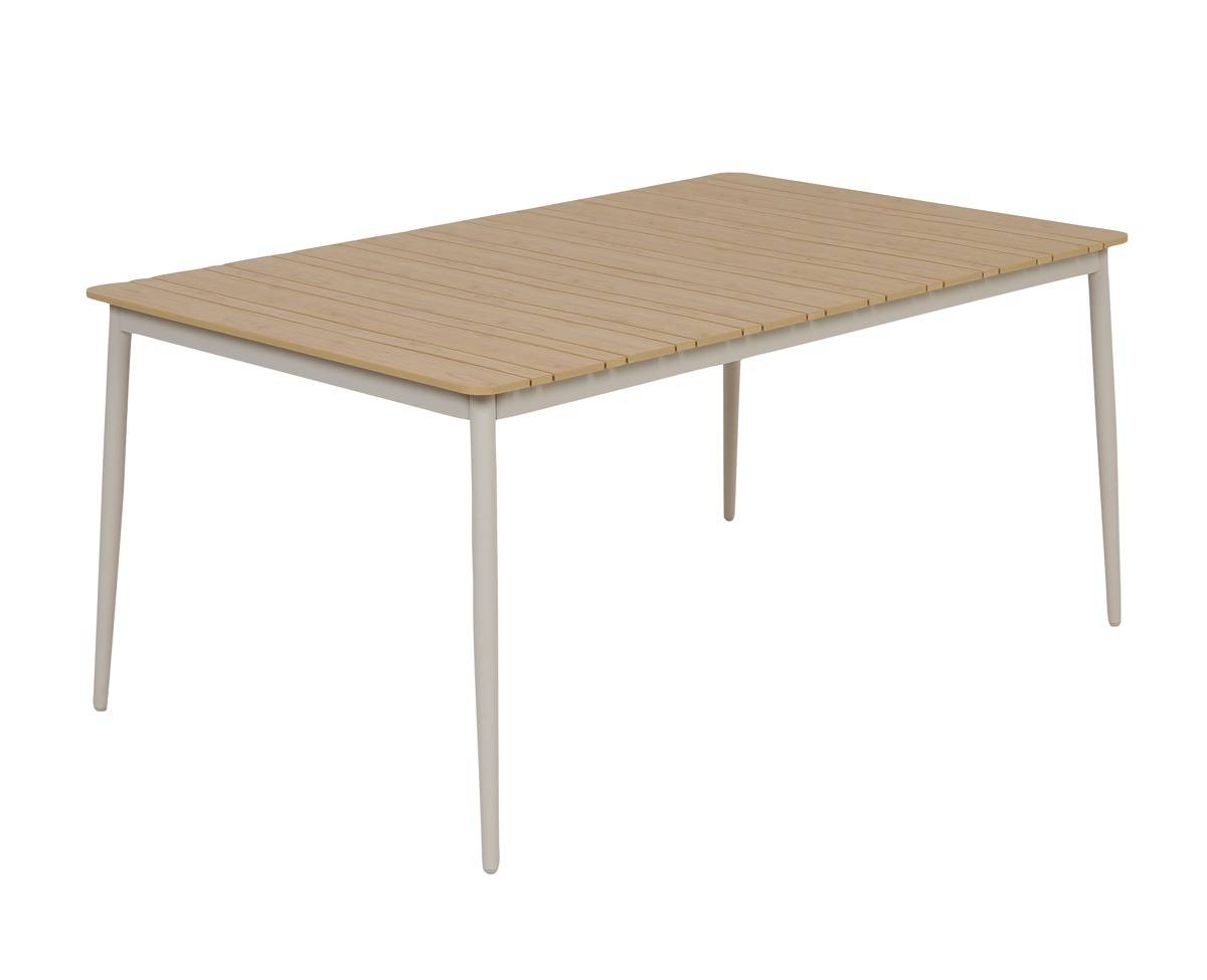 Malmø Havebord 100x160 cm - Nonwood/Gråhvid