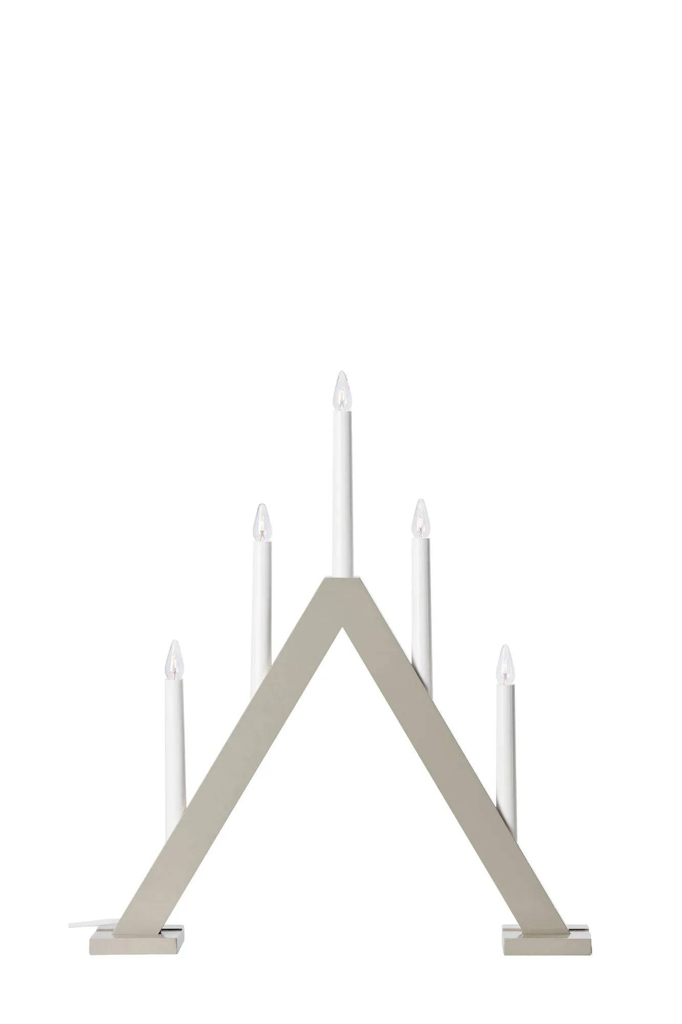 Ariele Adventsljusstake Greige 52 cm