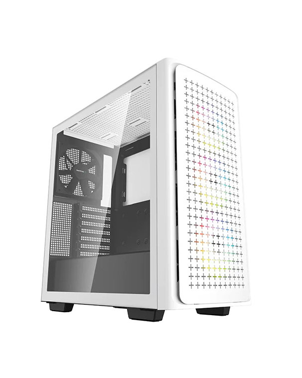 Deepcool MID TOWER CASE CK560 Sidevindue, Hvid, Mid-Tower, Strømforsyning inkluderet Nej.