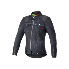 Alpinestars AS-DSL Sakura MC-Jacka Dam Rinse Blå-Svart 2XL