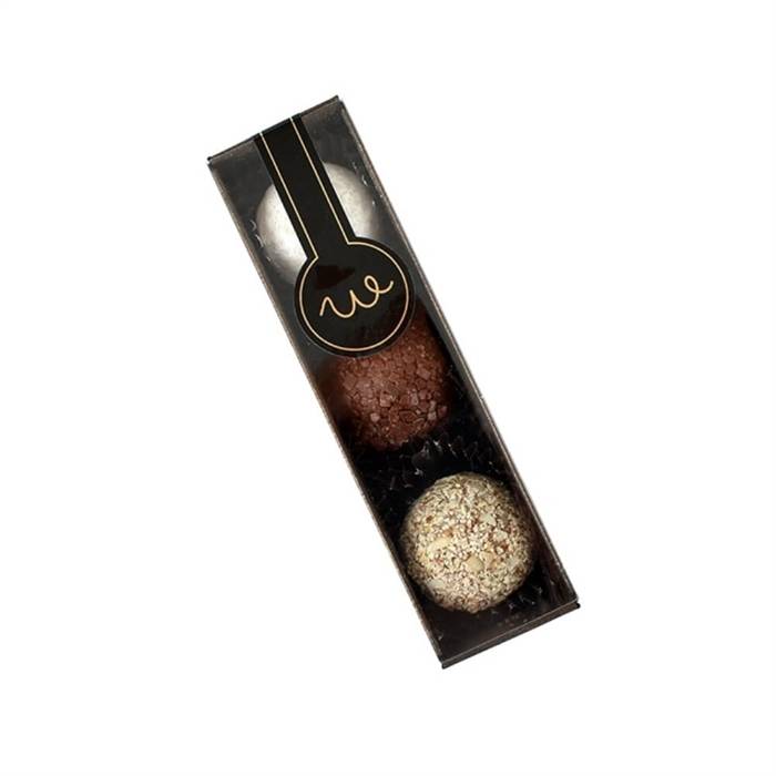 Fyldte chokoladekugler - 3 stk æske fra Walldelux.dk