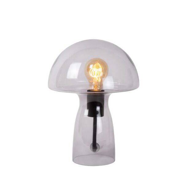 Fungo bordlampe E27 røgfarvet glas