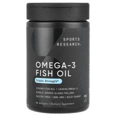 Sports Research, Omega-3 Fish Oil, Triple Strength, 90 Softgels