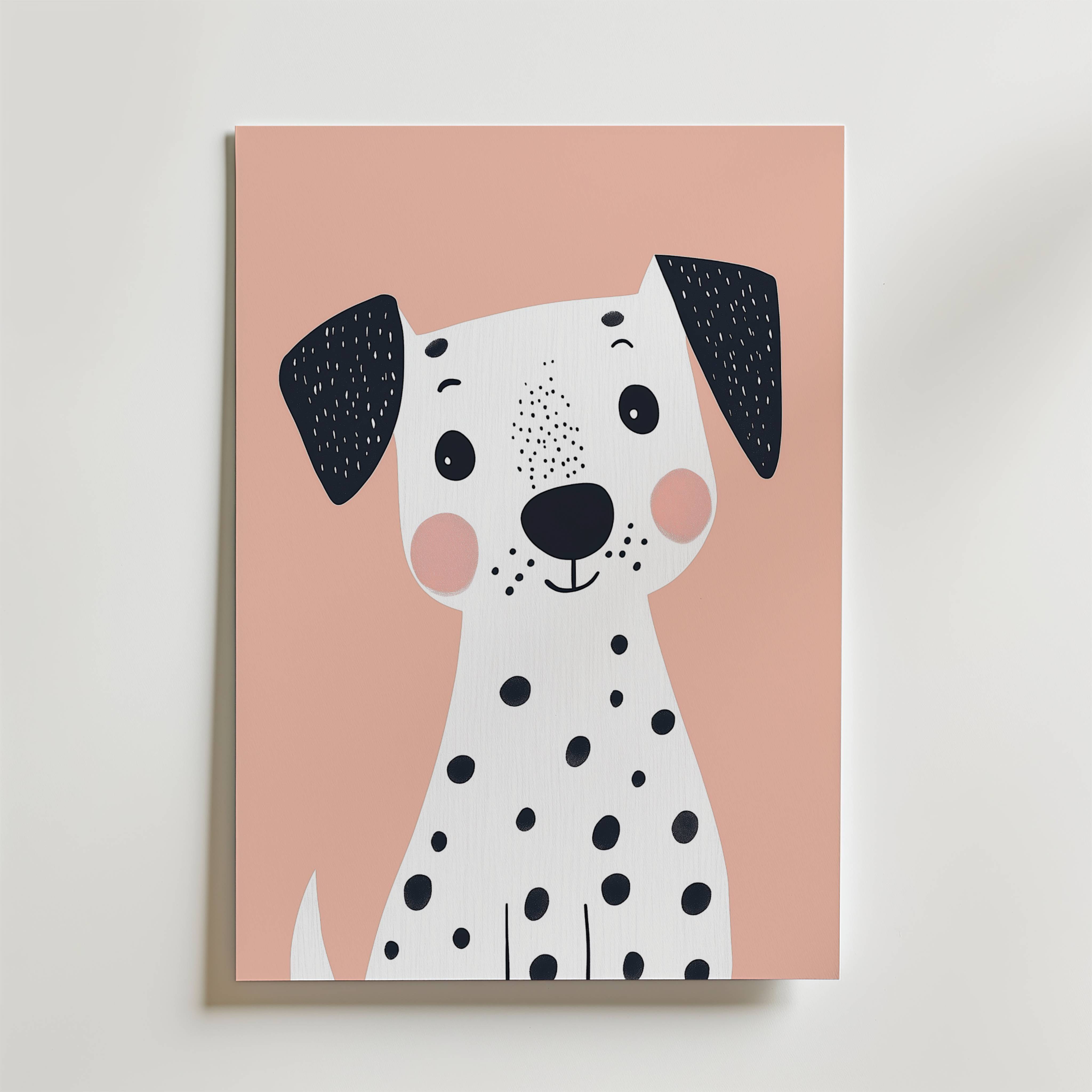 Playful Dalmatian Poster - Premium Canvas 70x100 cm