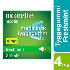 Nicorette Tyggegummi Freshmint 4 mg. - 210 stk.