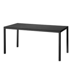 HAY - T12 - Black Base - Black Linoleum - 160x80 cm - Matbord - Svart - MDF/Metall/Plast