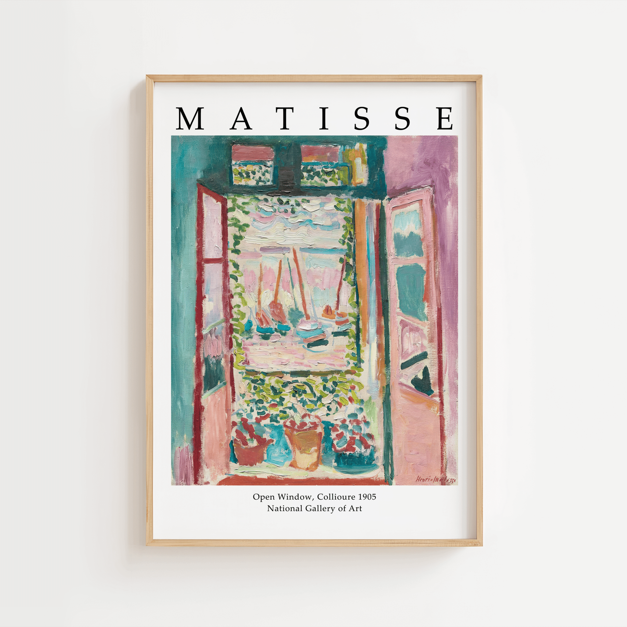 Open Window, Collioure – Matisse Poster | 21 x 29,7 cm (A4) | Ellens Postershop.