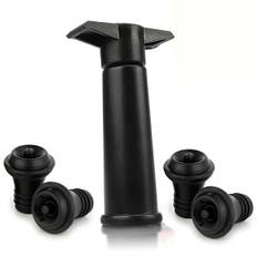 Vacu Vin Sort Pumpe med Wine Saver propper - Holder vinen frisk