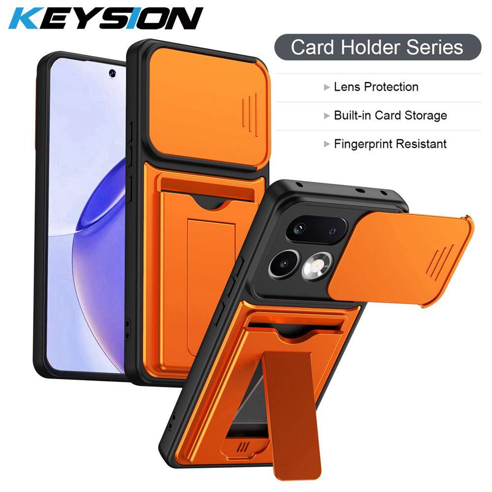 KEYSION Kortfacksväska Fodral för Realme 16 Pro+ 5G Skydd med skjutmekanism för kameran Stöd Stötsäkert Fodral för Realme 16 Pro 5G