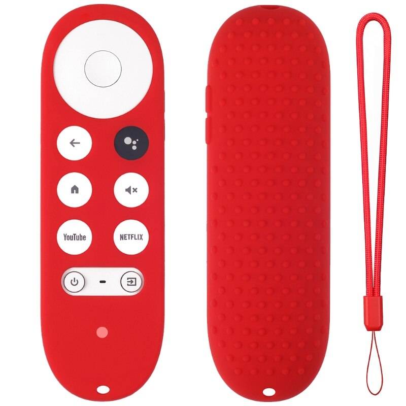 Silikonskal Chromecast Voice Remote - Röd.