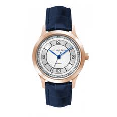 Luigi Ricci Royal Blue Automatic - Klassisk herreur med automatisk urværk, rosaguld kasse,...