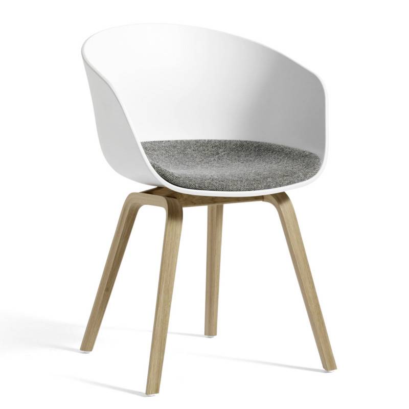 HAY About A Chair AAC 22 Stol Hvid - Sædepolstring Hallingdal 126