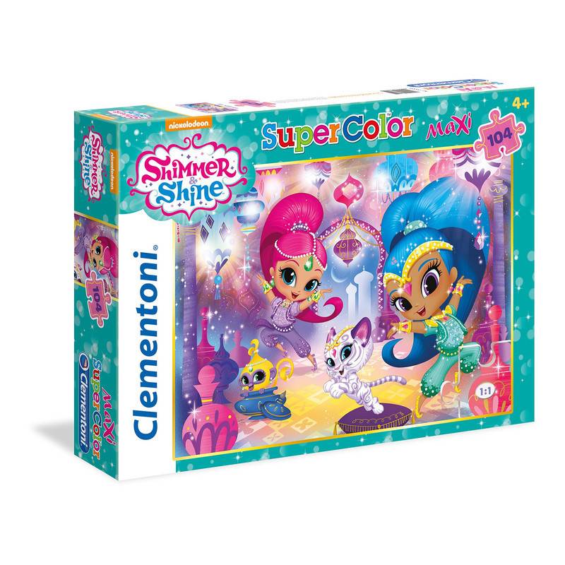 Clementoni 23705 and Shimmer und Shine-Maxi Puzzle, 104 Teile,