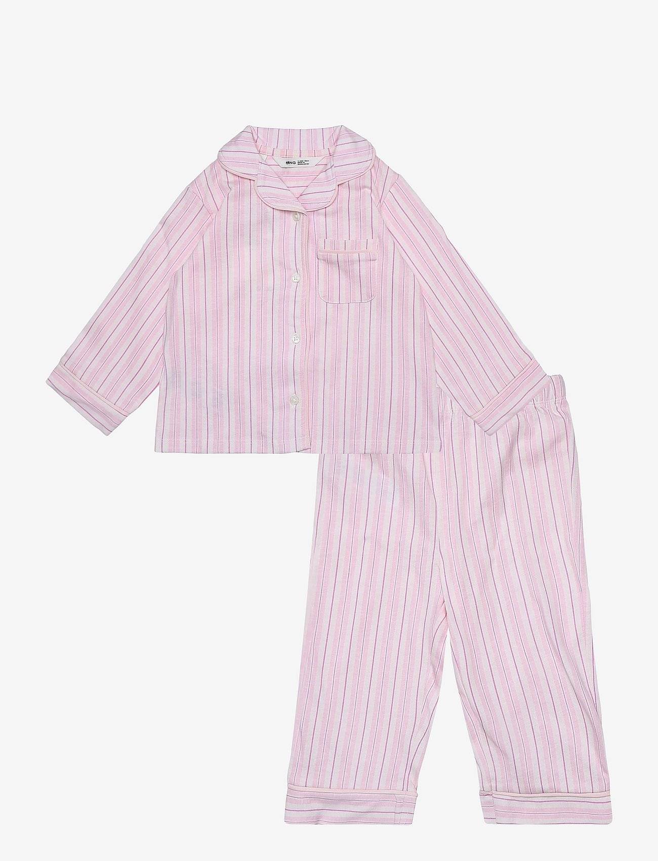 Mango Striped Pyjama Set - Pink - 92