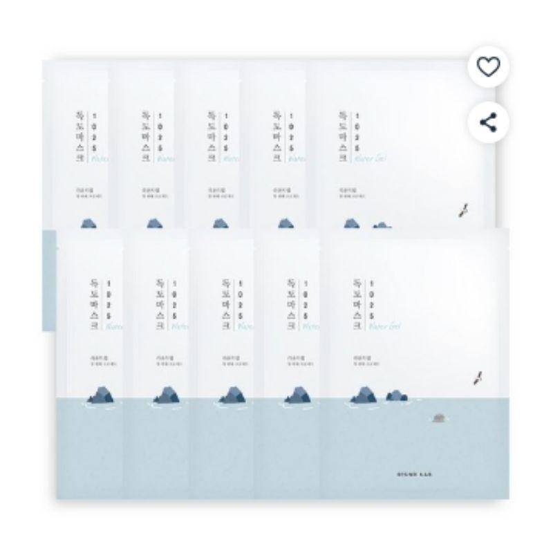 ROUND LAB 1025 Dokdo Hydrating Water Gel Mask 30ml x 10 Sheets