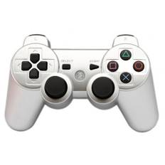 DoubleShock III Six Axis trådlös handkontroll, BT/USB, för PS3 (vit)